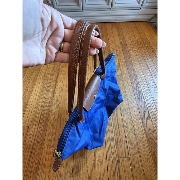 Longchamp Le Pliage Original M Tote bag Lichen Recycled canvas Pre Owned W Flaws - Picture 4 of 9